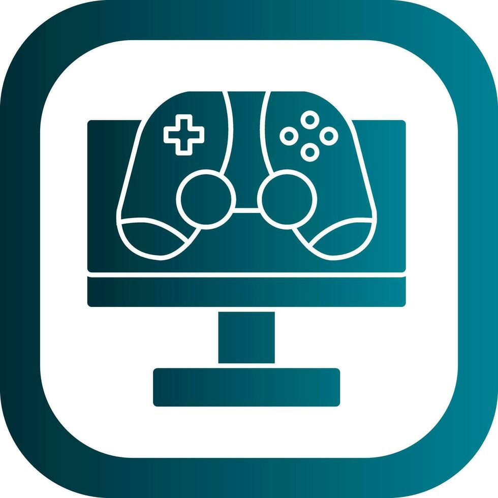 Monitor Screen Vector Icon Design