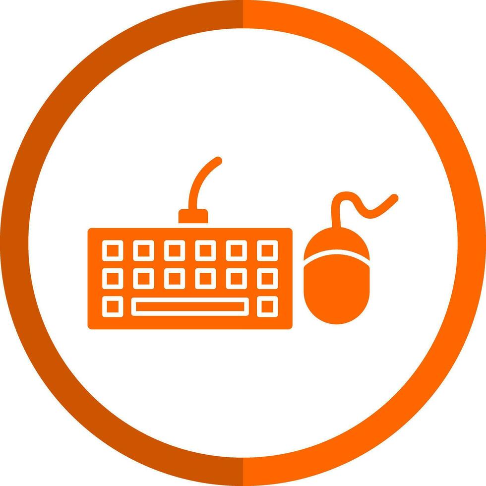 Keyboard And Mouse Vector Icon Design