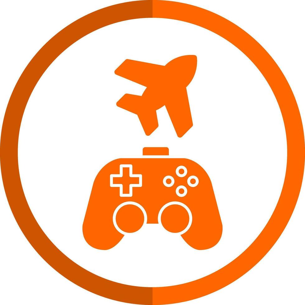 Game plane Vector Icon Design