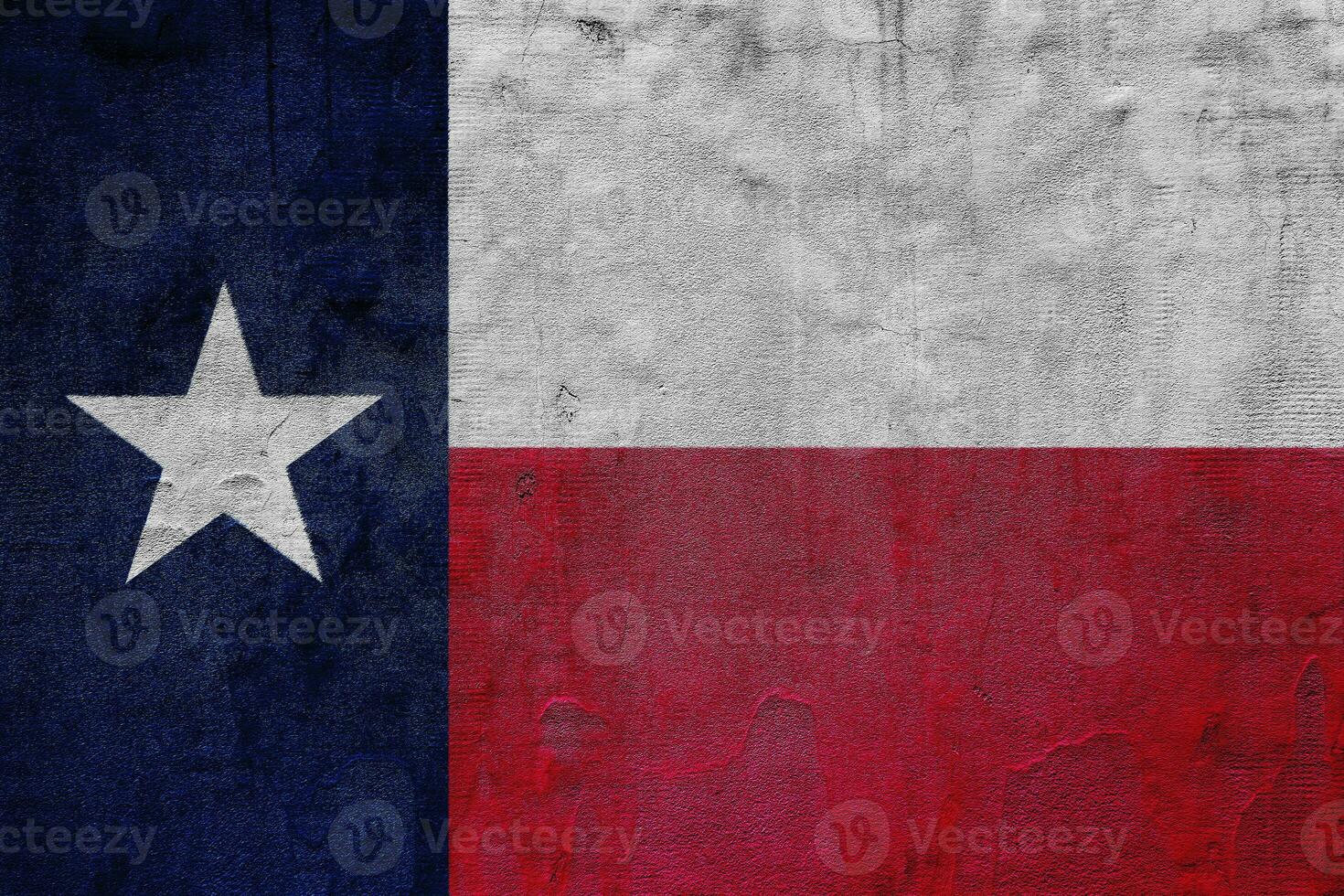 Texas US state flag on textured background. Conceptual collage. photo