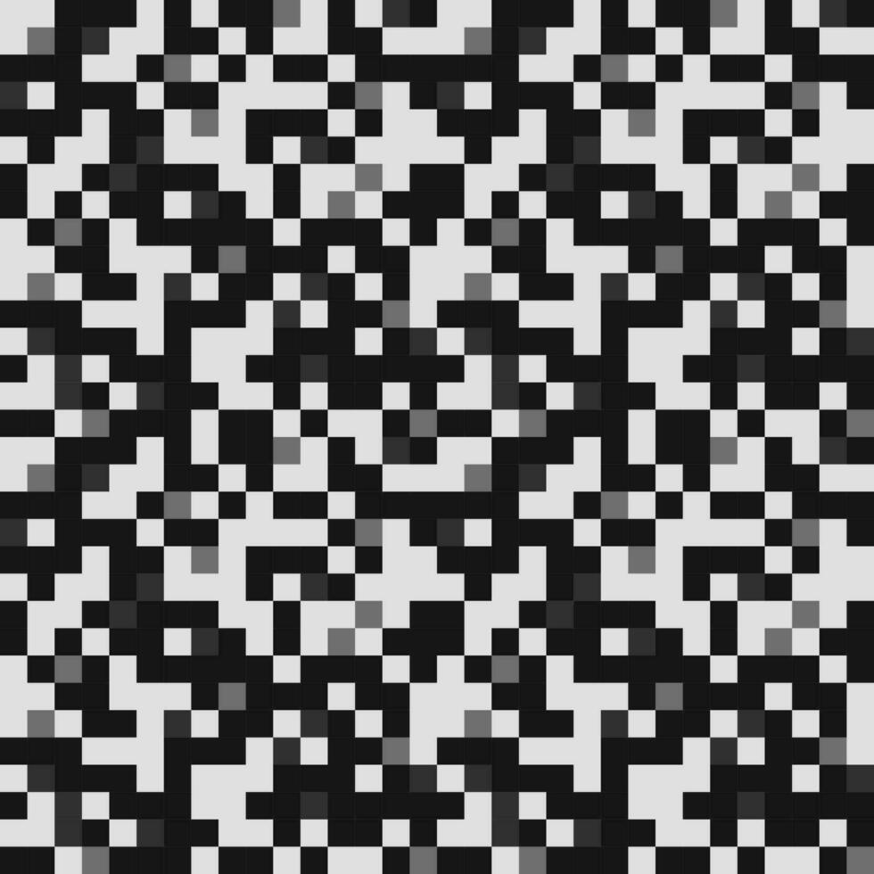 Camouflage texture pixel seamless pattern. vector
