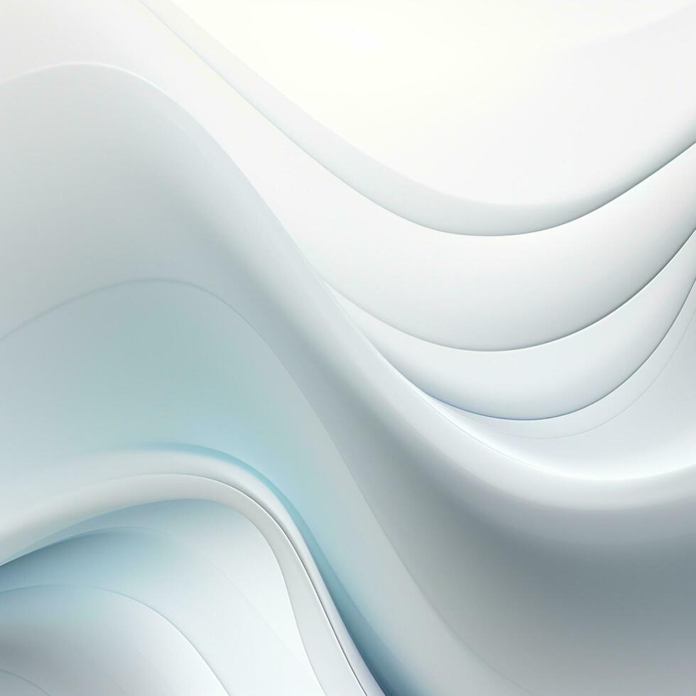 Simple abstract white background, empty surface, space for design. Generative AI photo