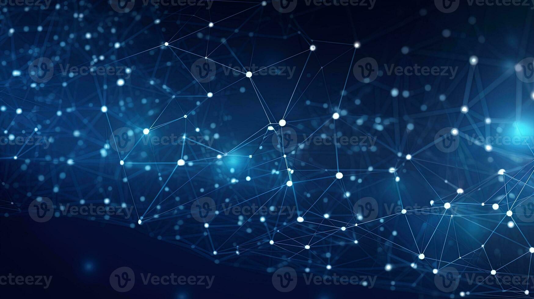 Technology background Abstract digital Technology Network Background Illustration Futuristic point wave. photo