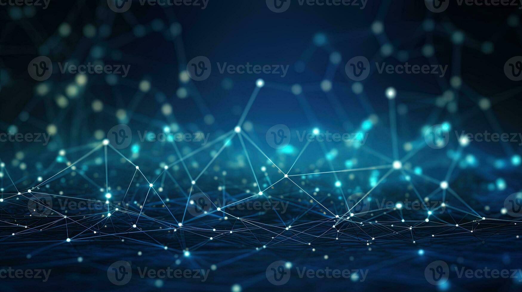 Technology background Abstract digital Technology Network Background Illustration Futuristic point wave. photo