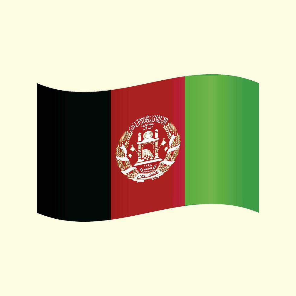 vector flat design Afghanistan national emblems