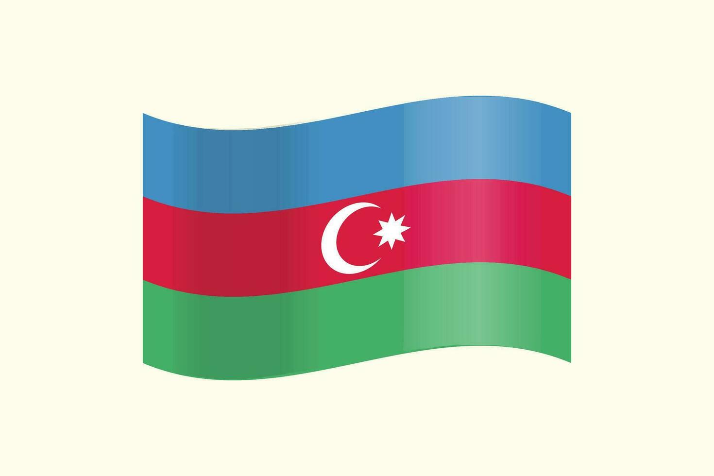 Azerbaijan national flag in vector