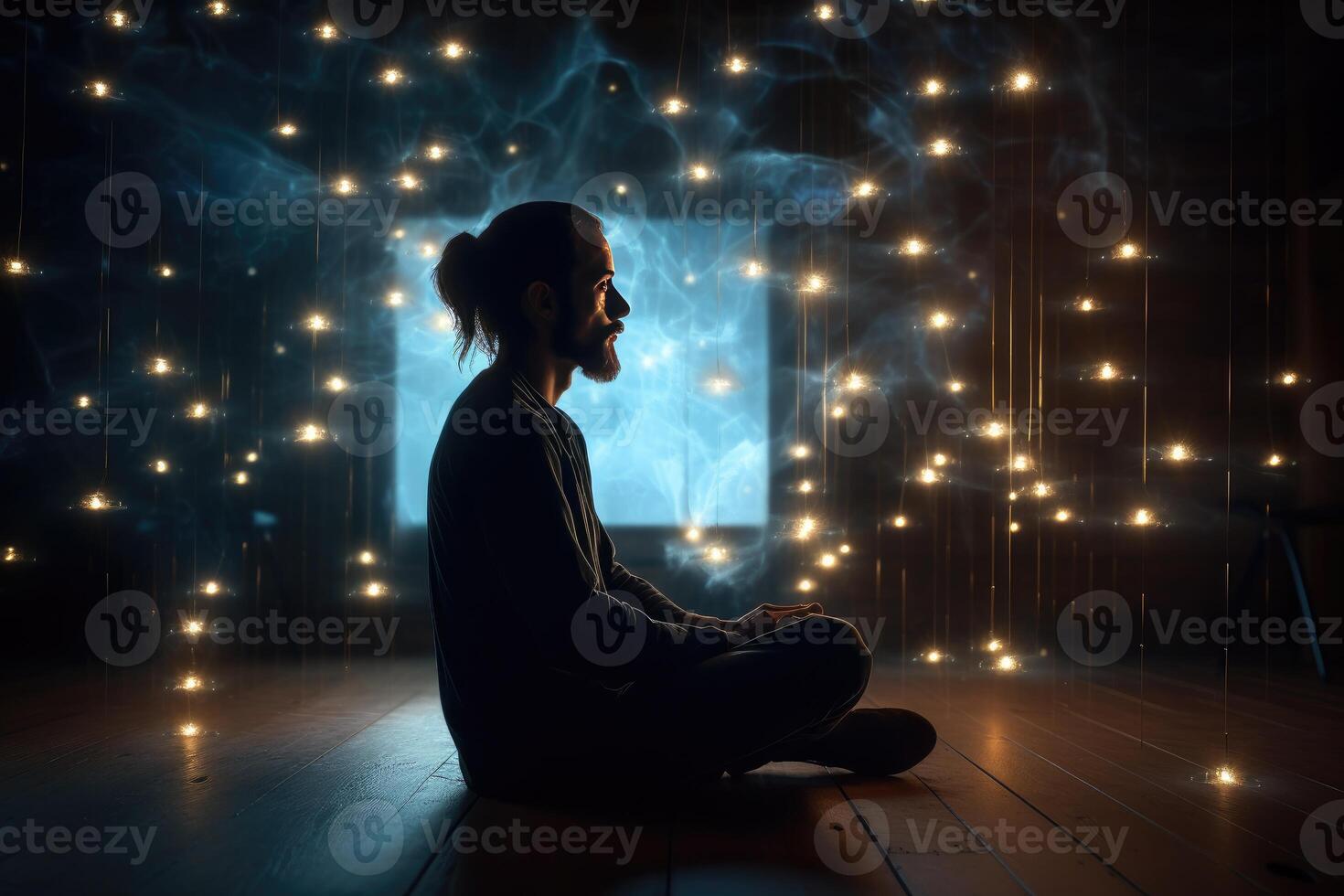 yoga meditation ai generative photo