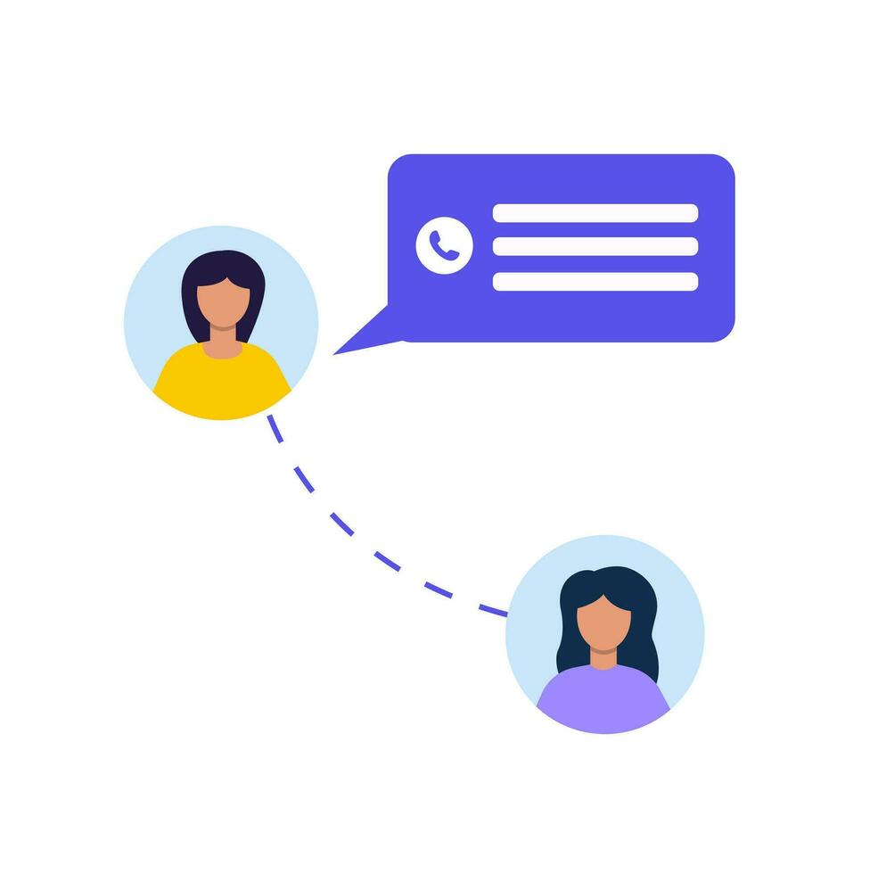 Contact people, Connecting people. Social network concept. vector