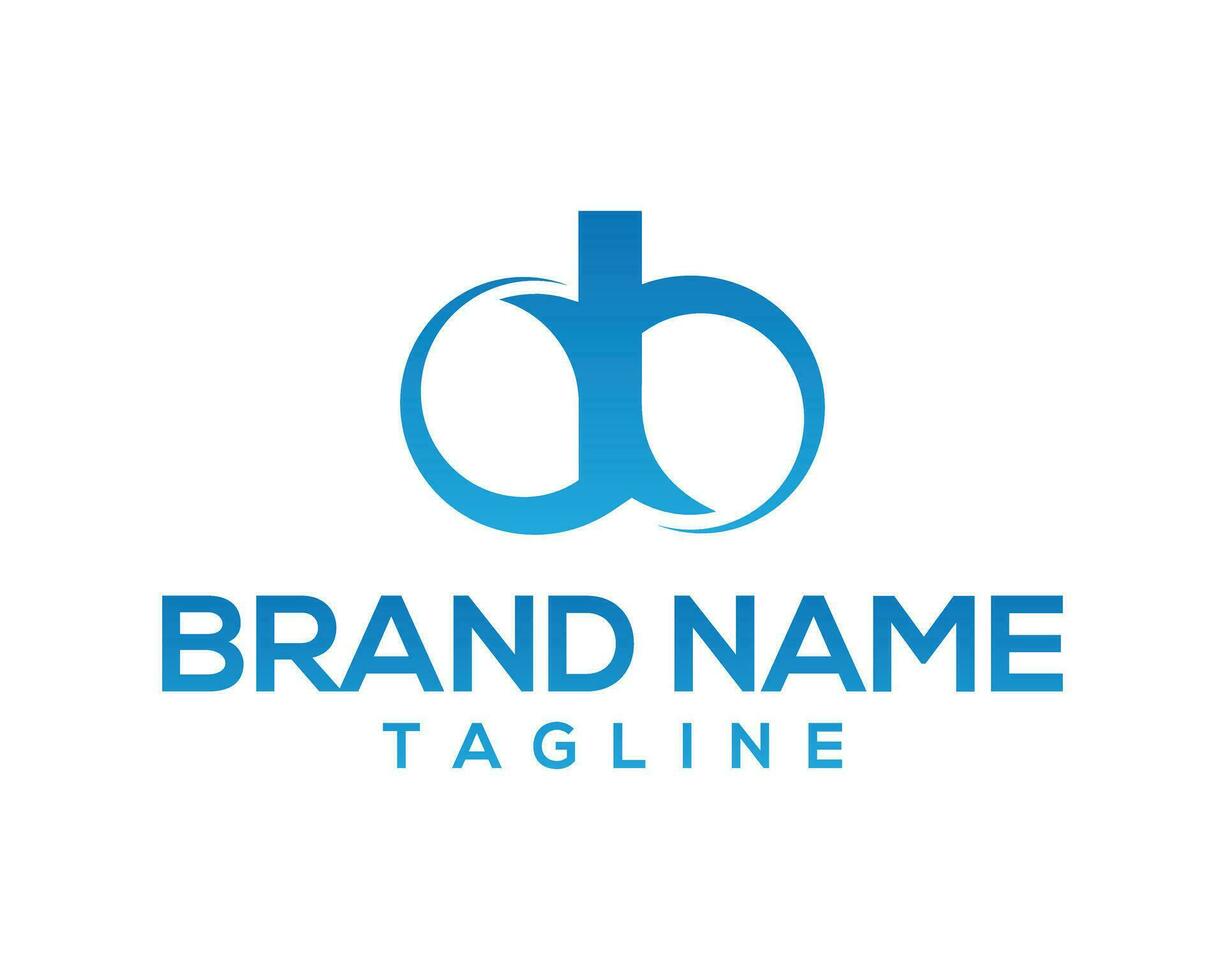 DB Abstract Letters Logo Monogram Design Vector Concept.