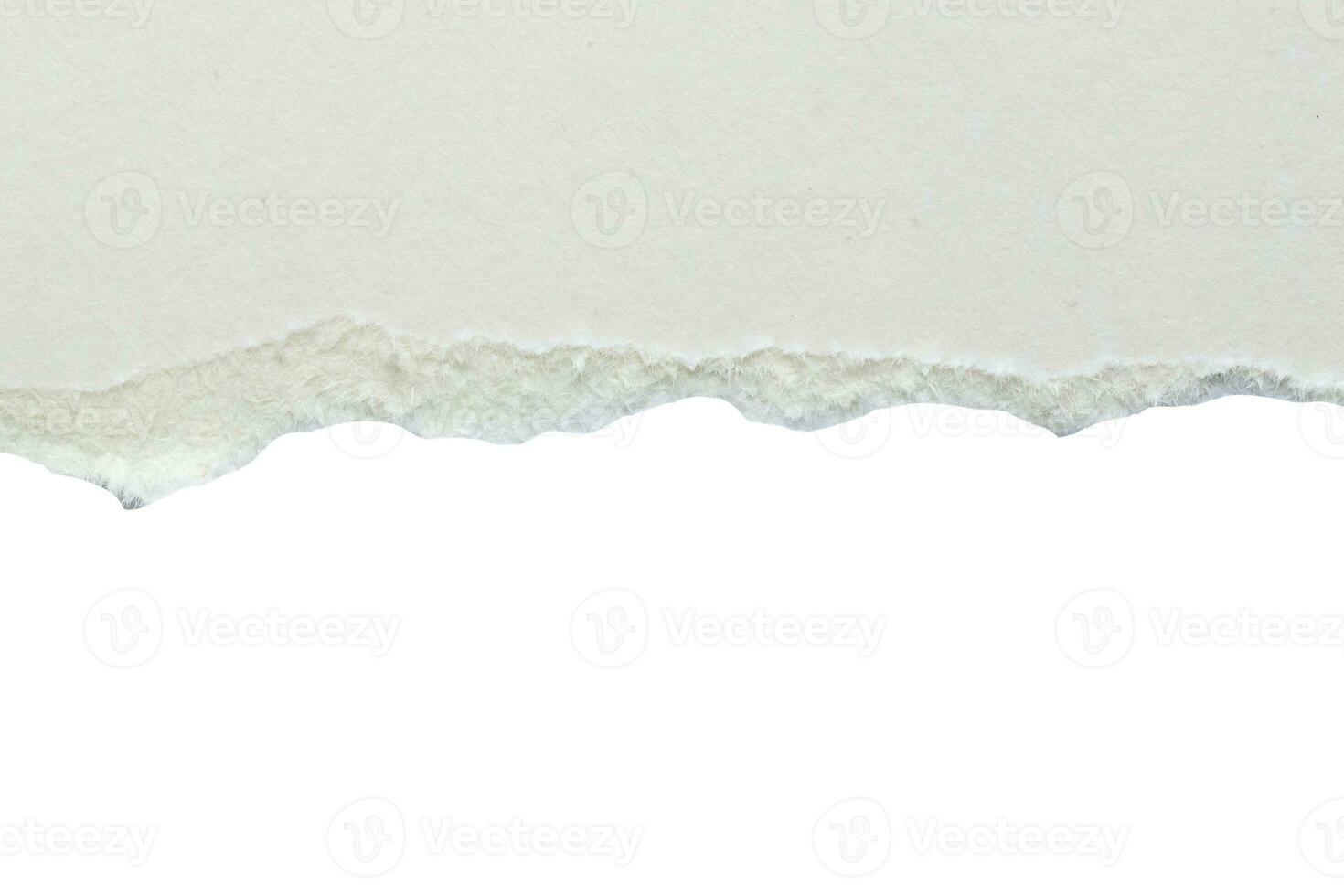 White ripped paper torn edges strips isolated on white background photo