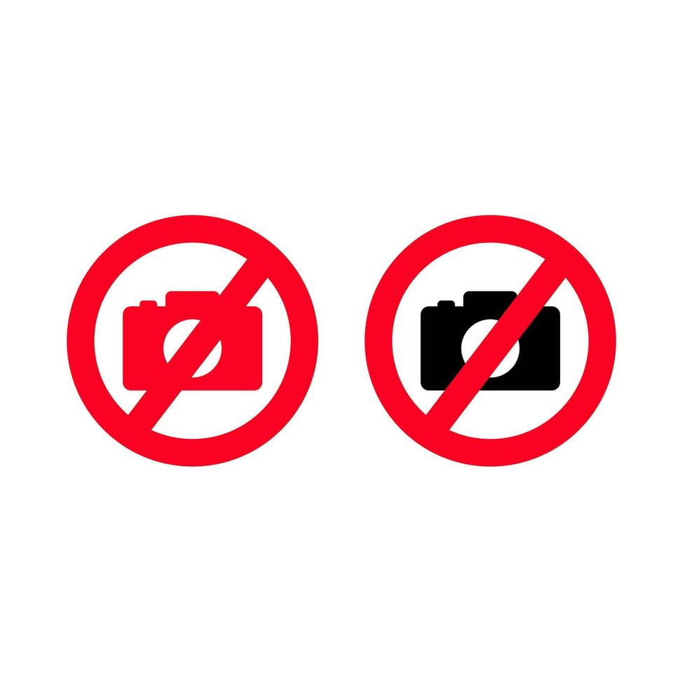 No camera photo sign icon vector