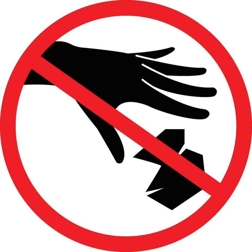 Do not Litter Icon Sign vector