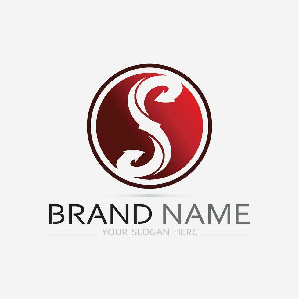 Business corporate S letter logo vector