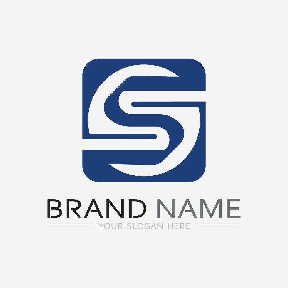 Business corporate S letter logo vector
