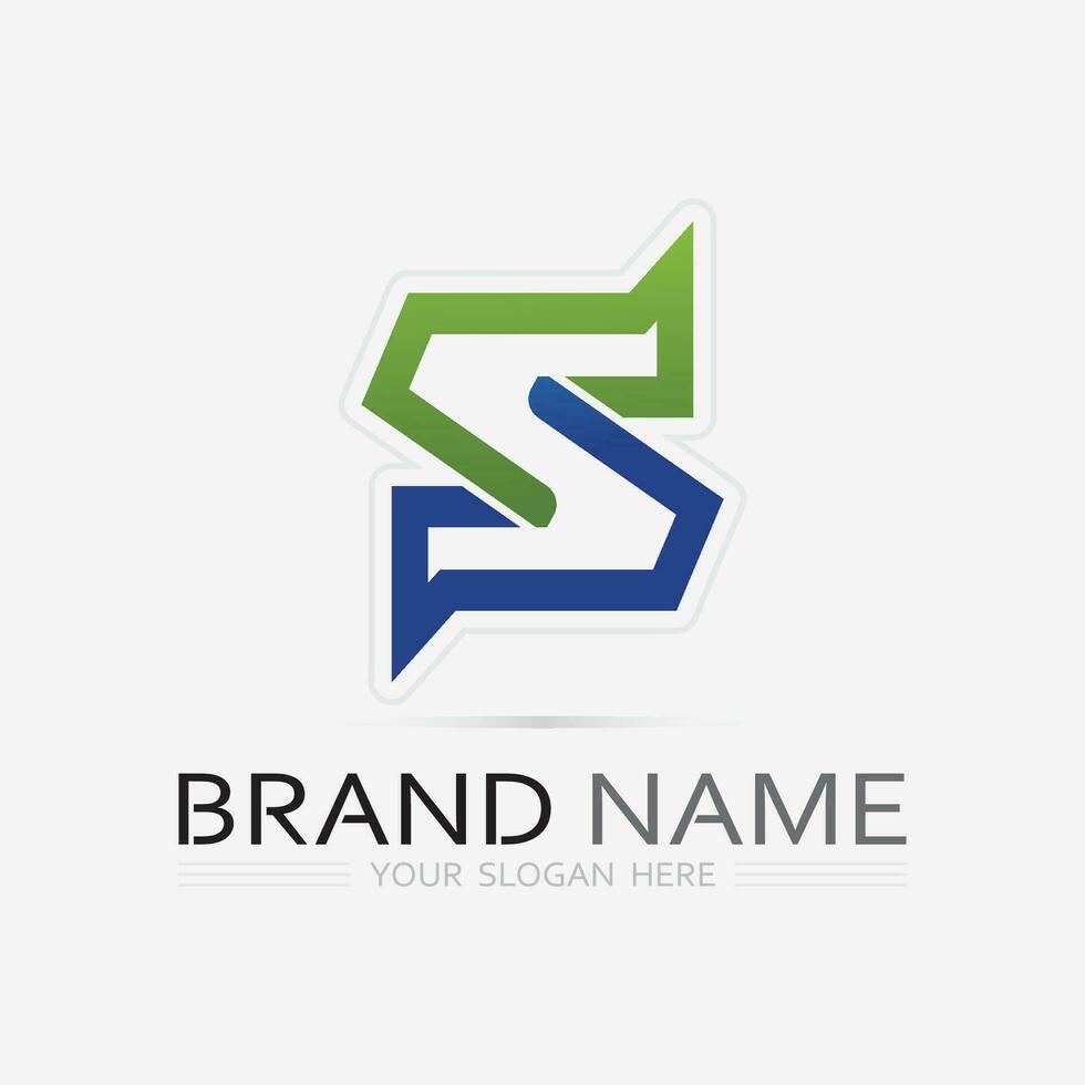 Business corporate S letter logo vector