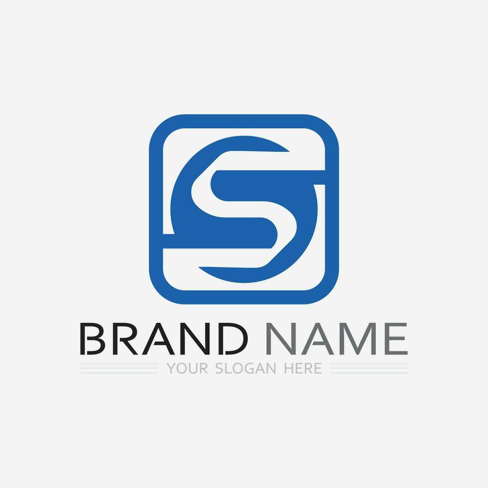 Business corporate S letter logo vector