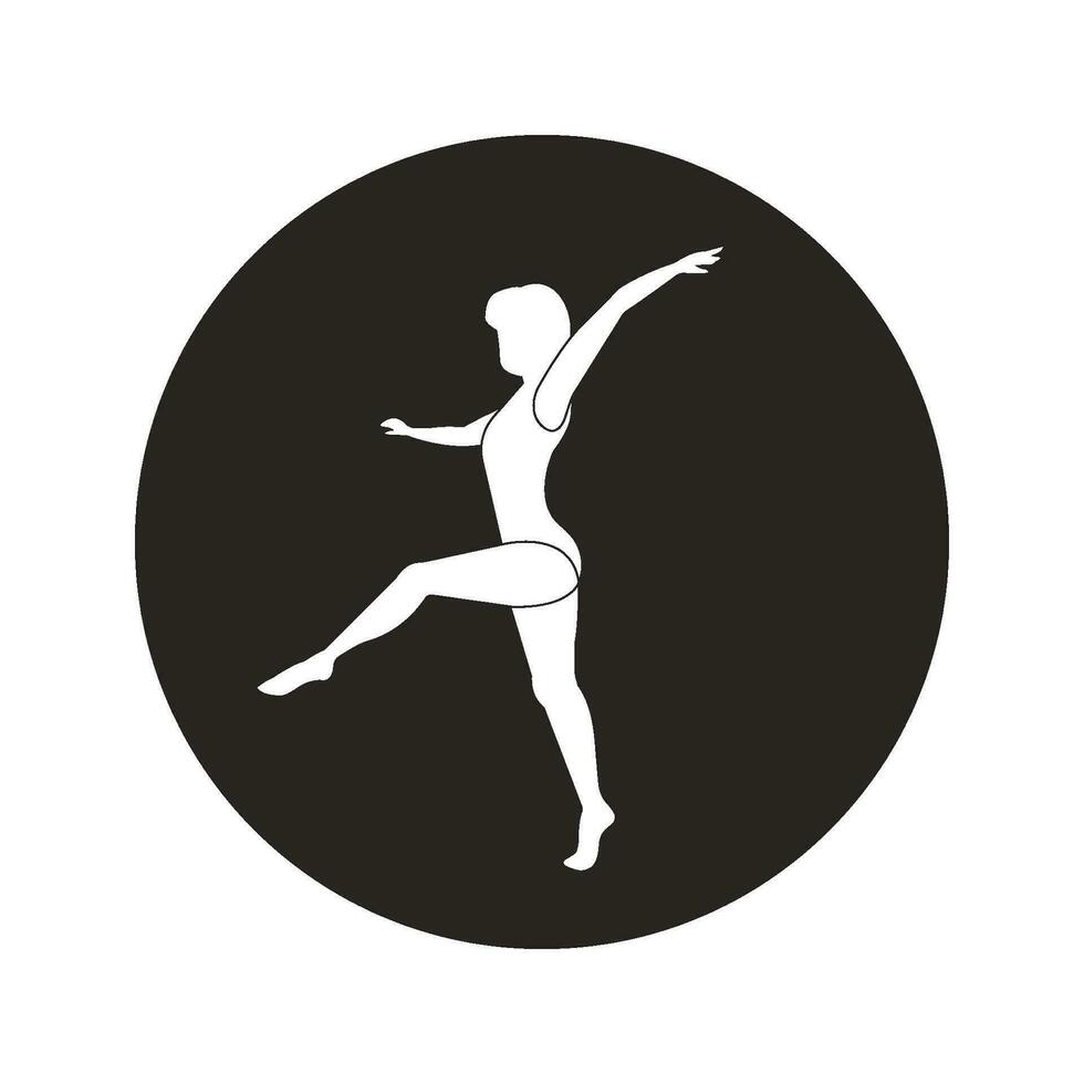 Gymnastics Sport icon vector