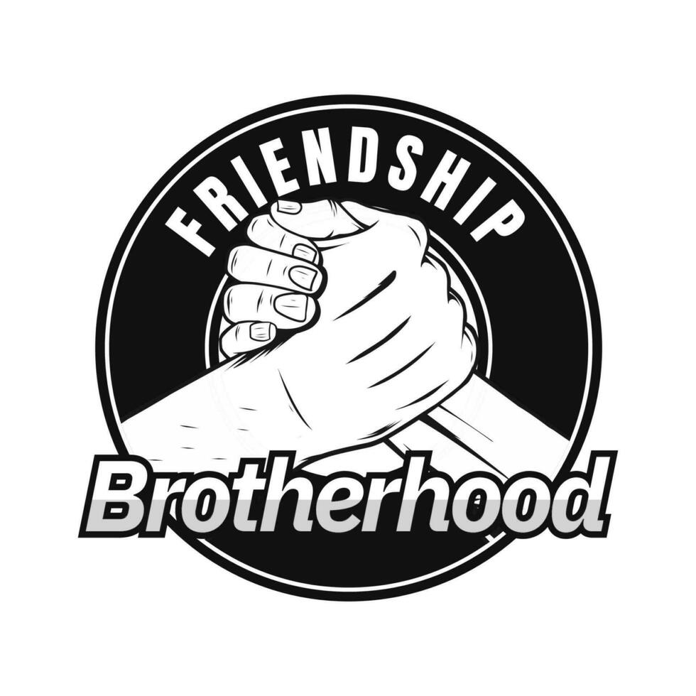 brotherhood logo design for print vector