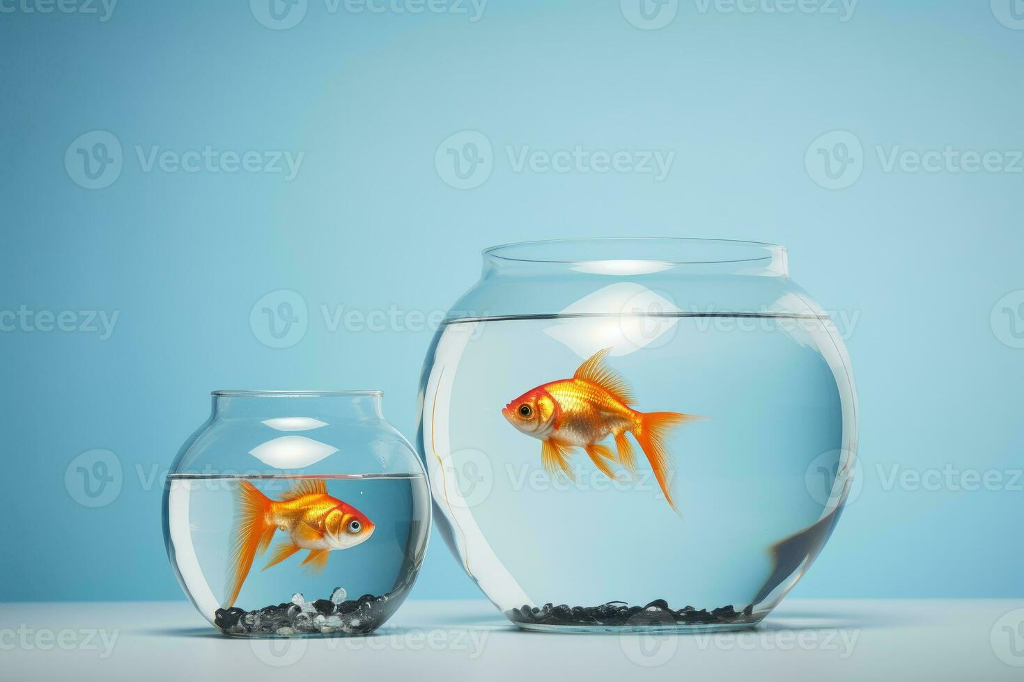 fish in jar. AI Generative photo