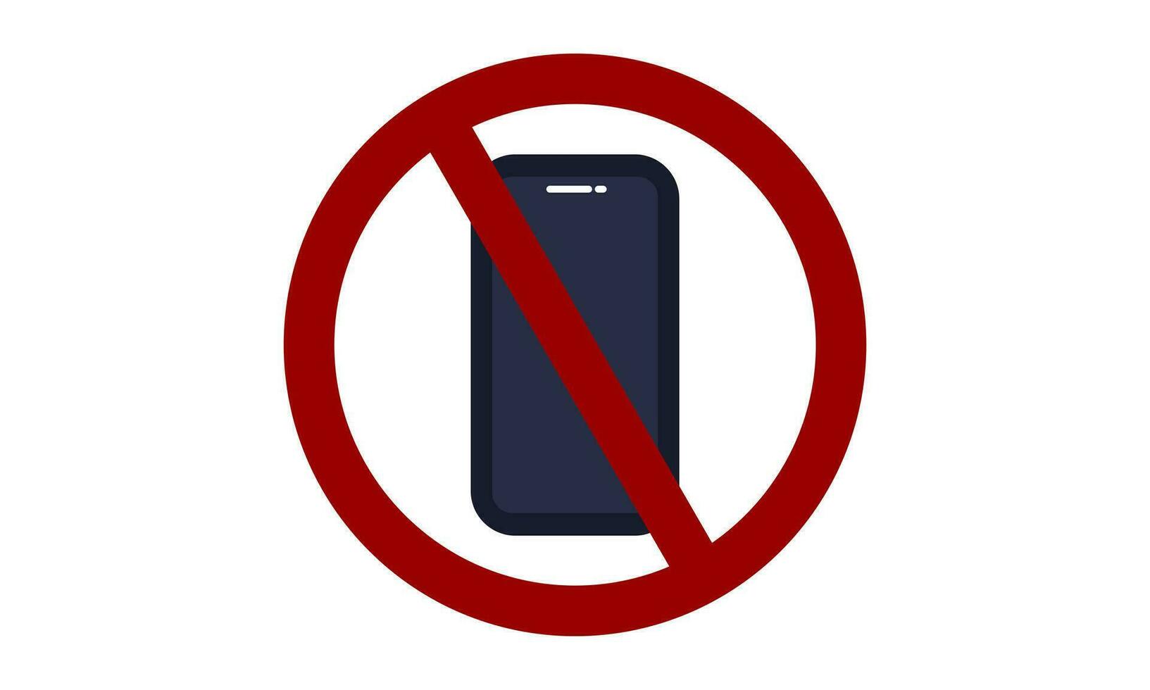warning sign prohibited from using the phone2 vector