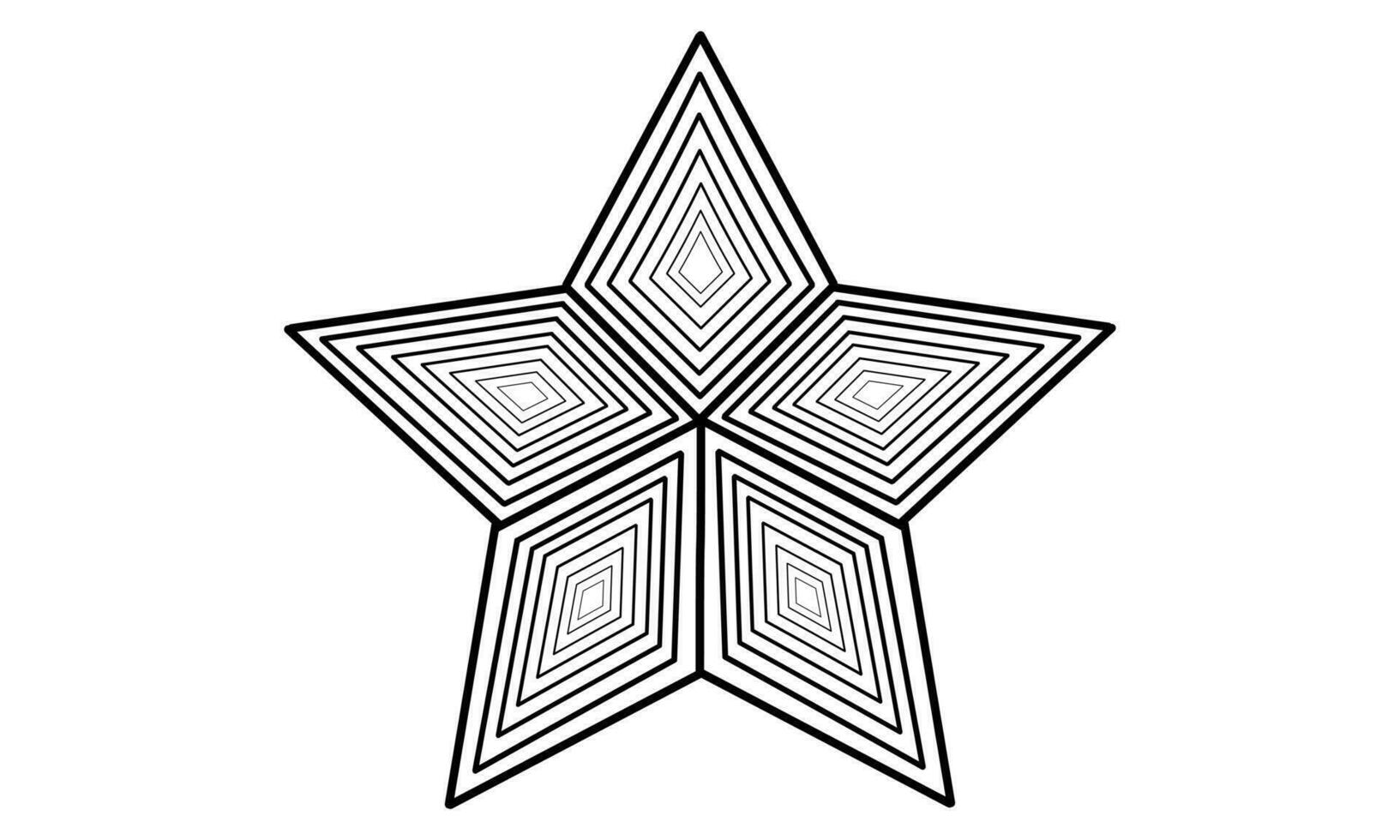 hand drawn star vector