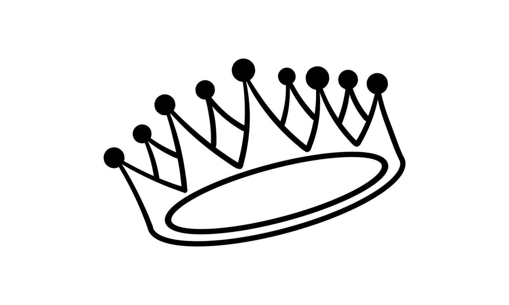 hand drawn crown2 vector