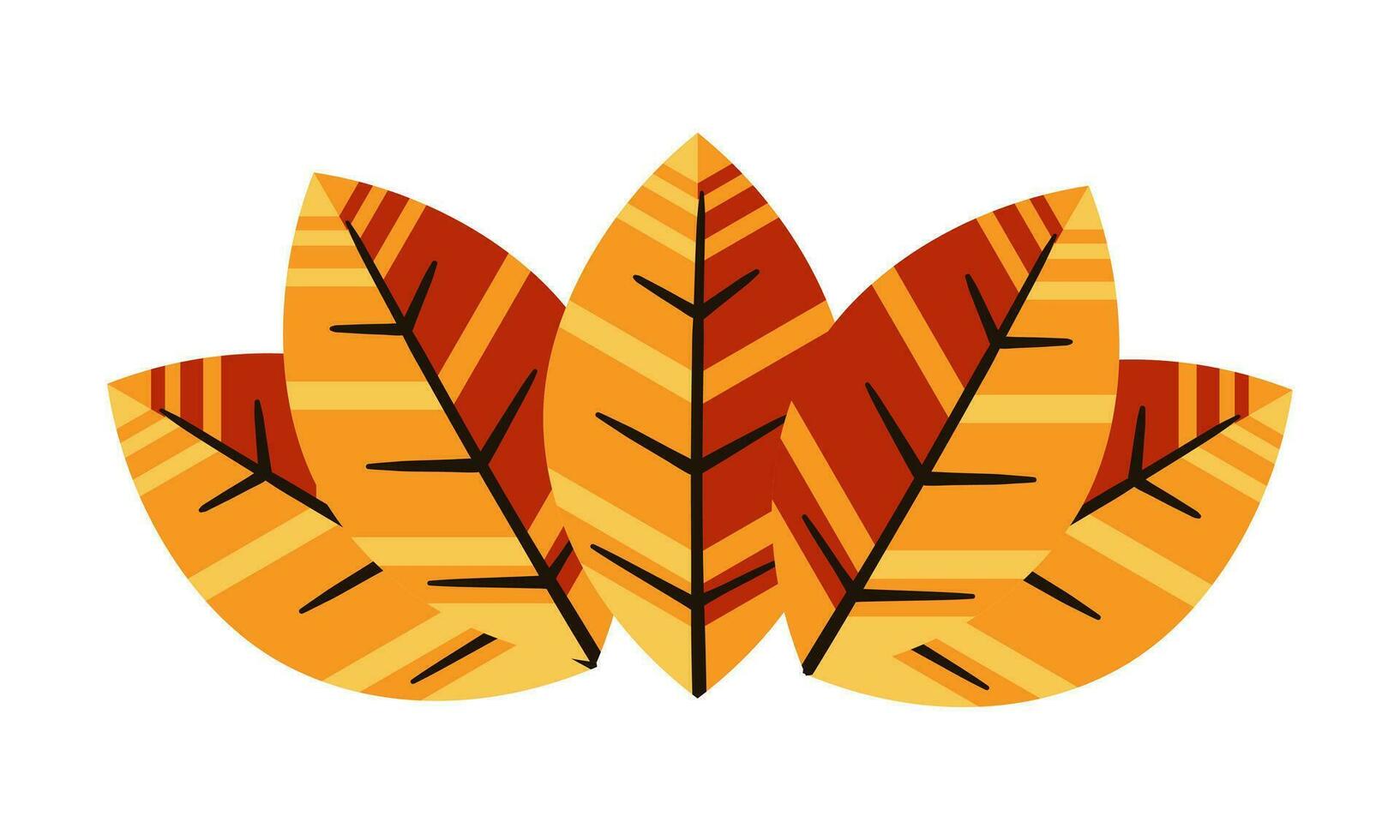illustration of brown leaves with autumn theme3 vector