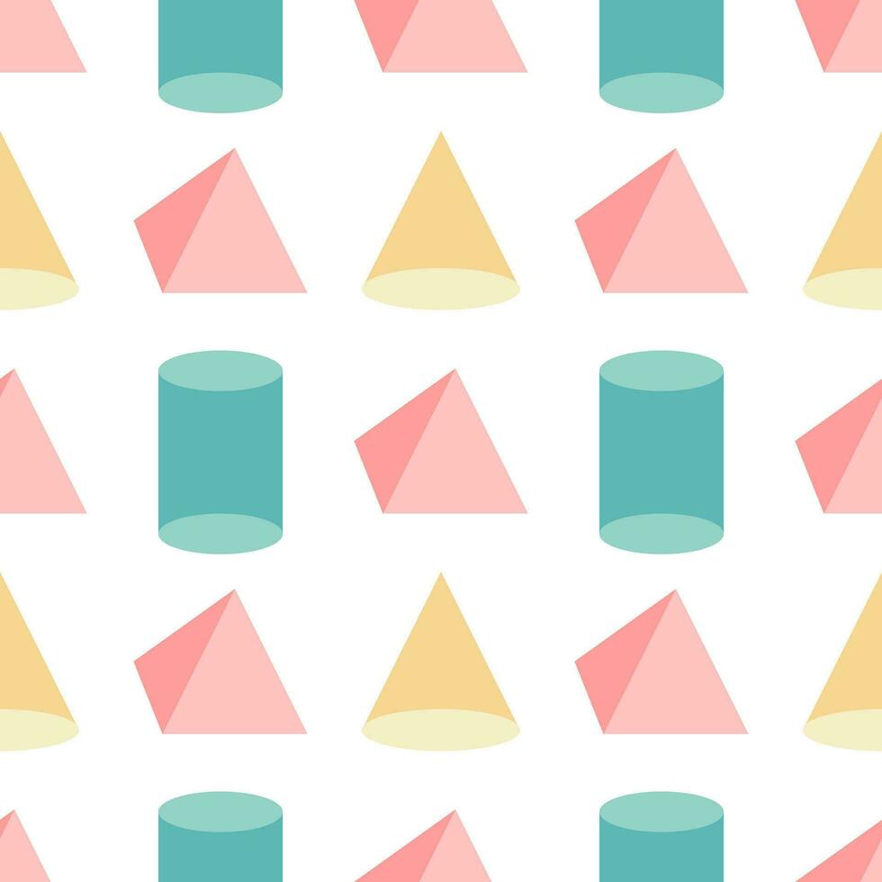 colorful 3d seamless pattern2 vector