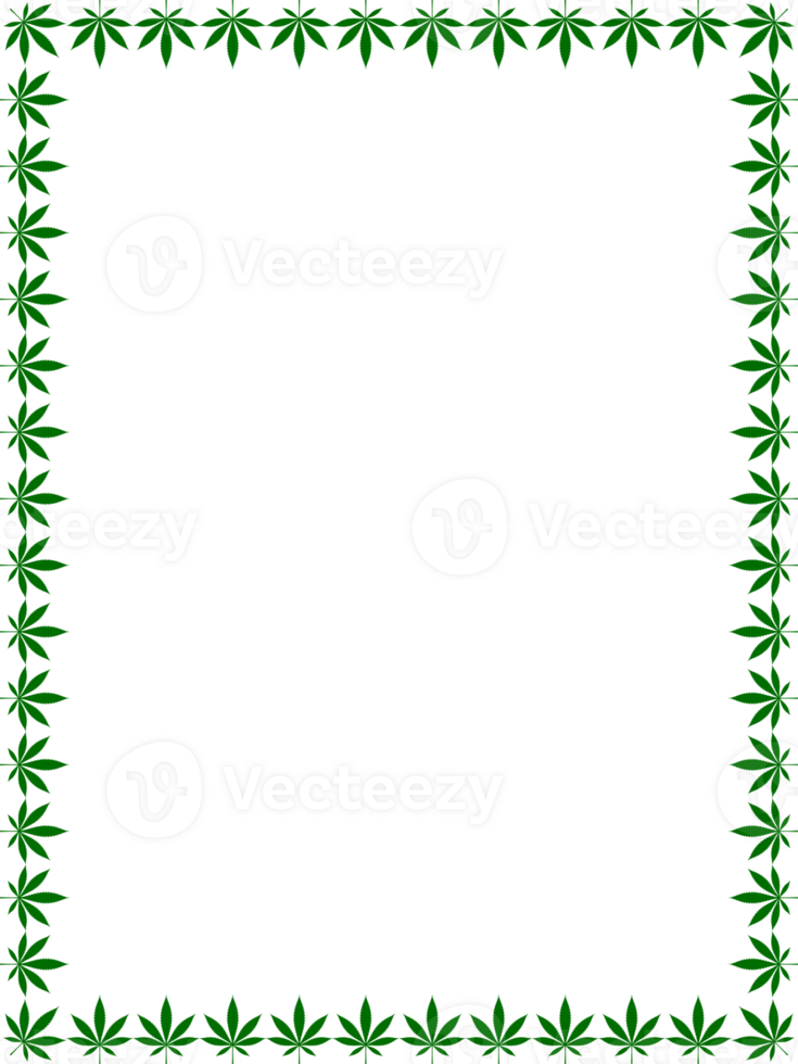 Frame Work Create from Cannabis also known as Marijuana Leaf Silhouette, can use for Decoration, Ornate, Background, Frame, Space for Text of Image, or Graphic Design. Format PNG