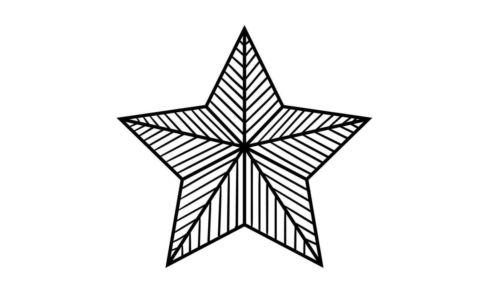 ilustración de dibujado a mano estrella vector