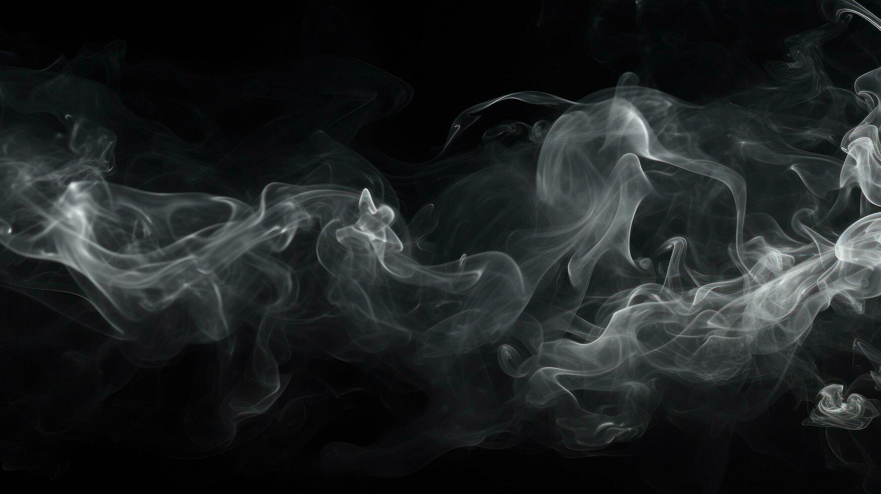 a puff of smoke on a black background photo