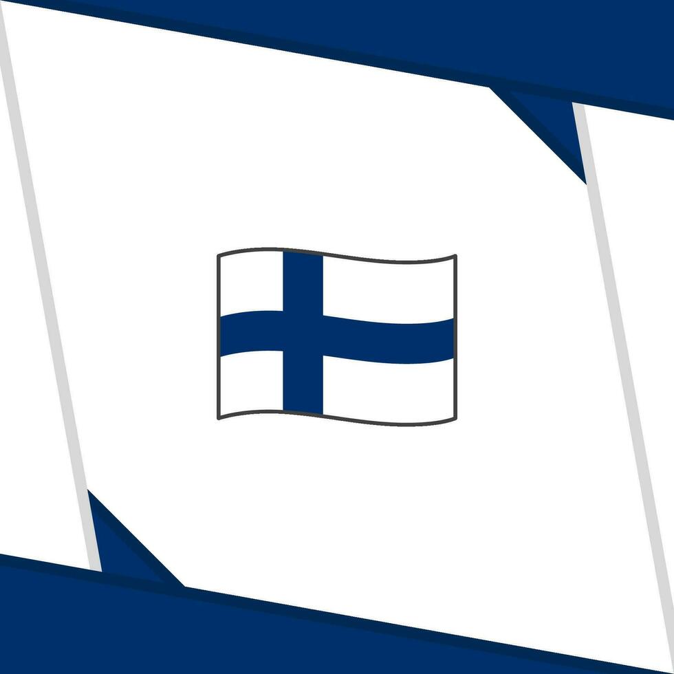 Finland Flag Abstract Background Design Template. Finland Independence Day Banner Social Media Post. Finland Independence Day vector