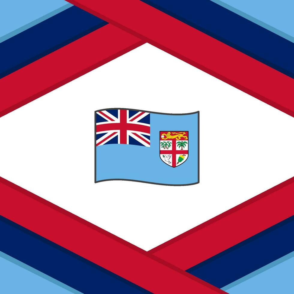 Fiji Flag Abstract Background Design Template. Fiji Independence Day Banner Social Media Post. Fiji Template vector
