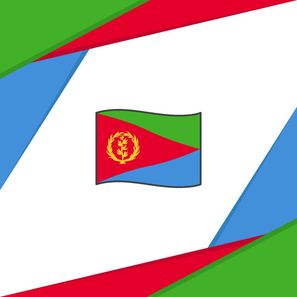 Eritrea Flag Abstract Background Design Template. Eritrea Independence Day Banner Social Media Post. Eritrea vector