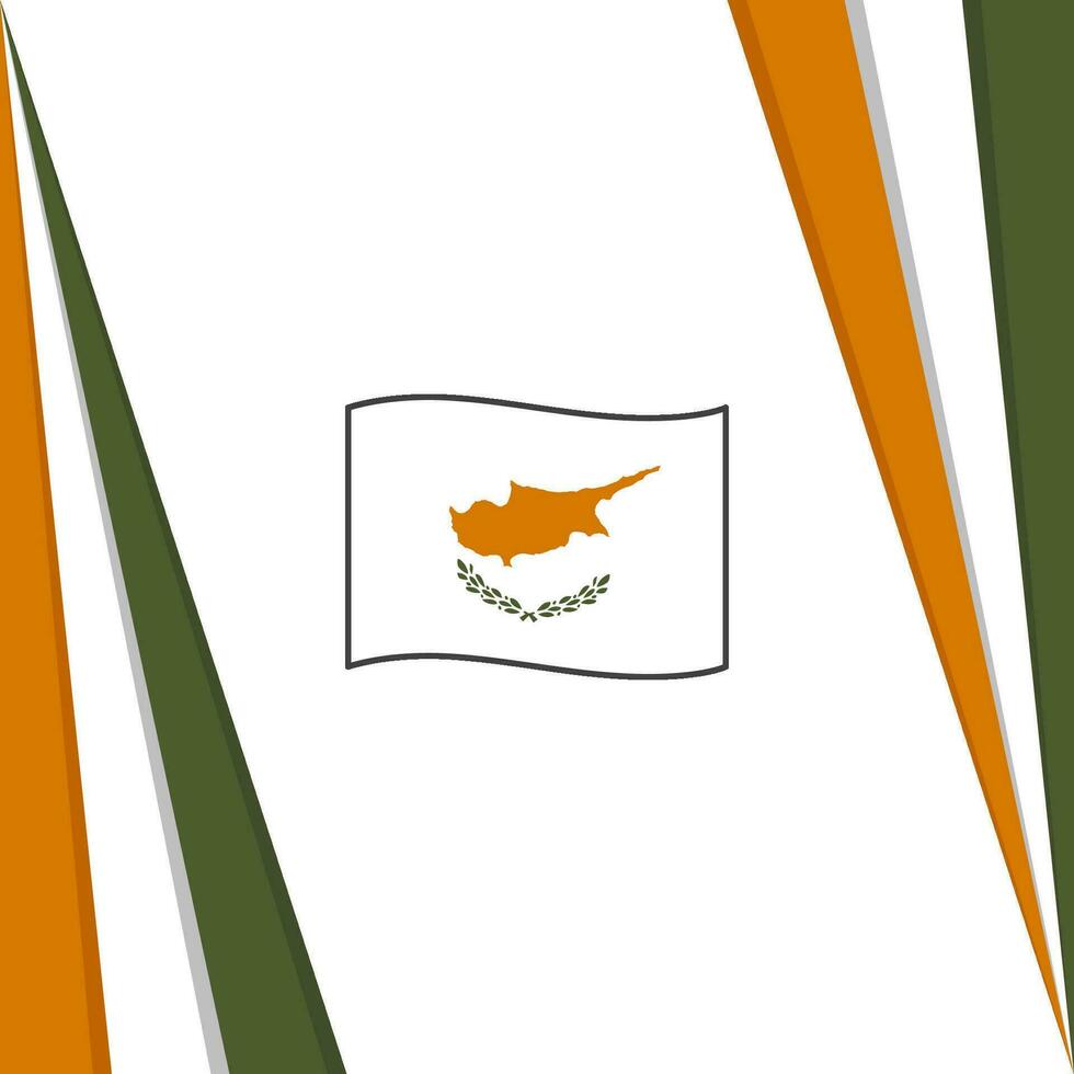 Cyprus Flag Abstract Background Design Template. Cyprus Independence Day Banner Social Media Post. Cyprus Flag vector