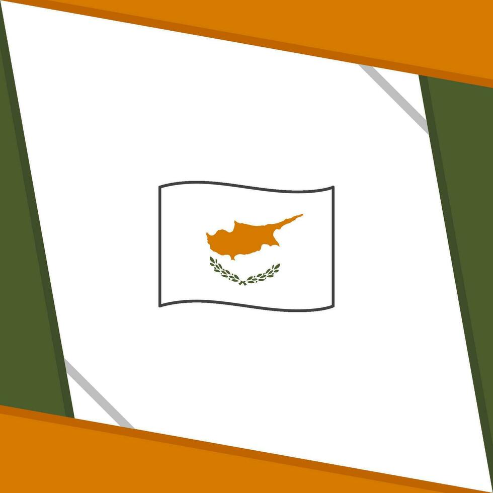 Cyprus Flag Abstract Background Design Template. Cyprus Independence Day Banner Social Media Post. Cyprus Independence Day vector