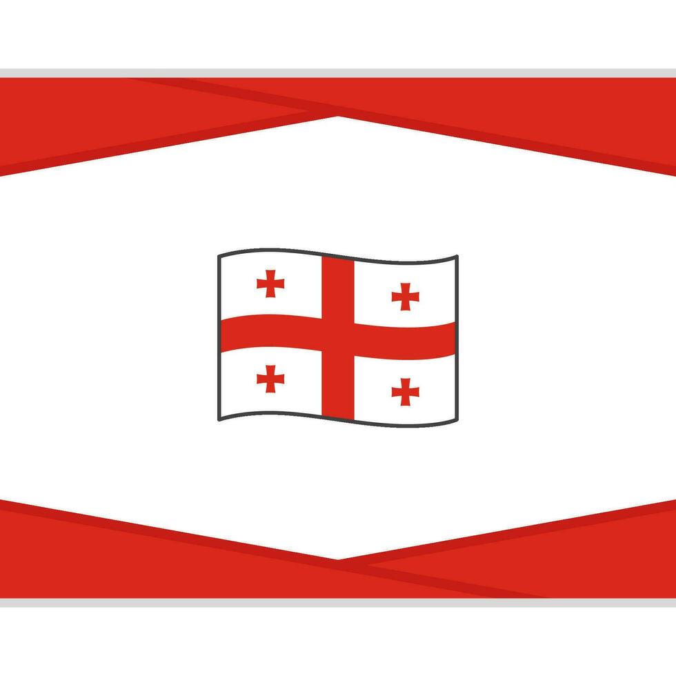 Georgia Flag Abstract Background Design Template. Georgia Independence Day Banner Social Media Post. Georgia Vector