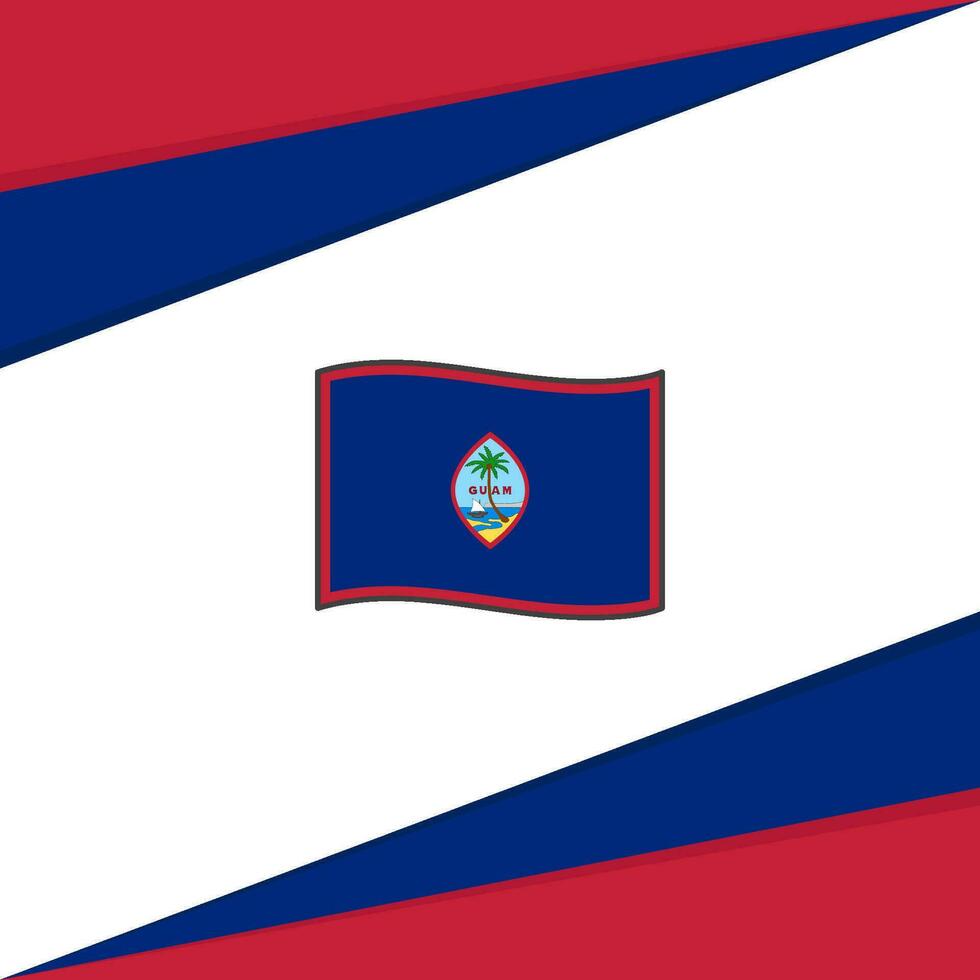 Guam Flag Abstract Background Design Template. Guam Independence Day Banner Social Media Post. Guam Design vector