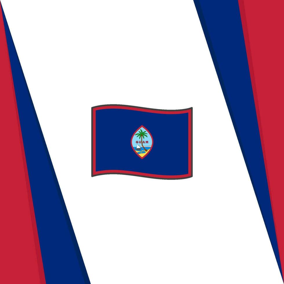 Guam Flag Abstract Background Design Template. Guam Independence Day Banner Social Media Post. Guam Flag vector