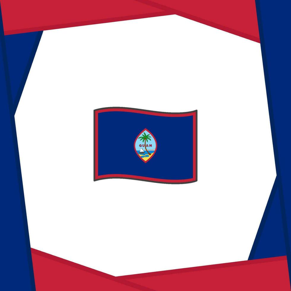 Guam Flag Abstract Background Design Template. Guam Independence Day Banner Social Media Post. Guam Banner vector