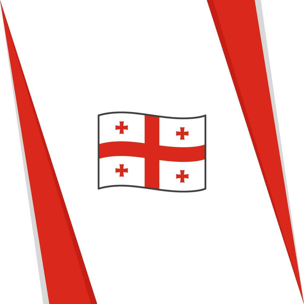 Georgia Flag Abstract Background Design Template. Georgia Independence Day Banner Social Media Post. Georgia Flag vector