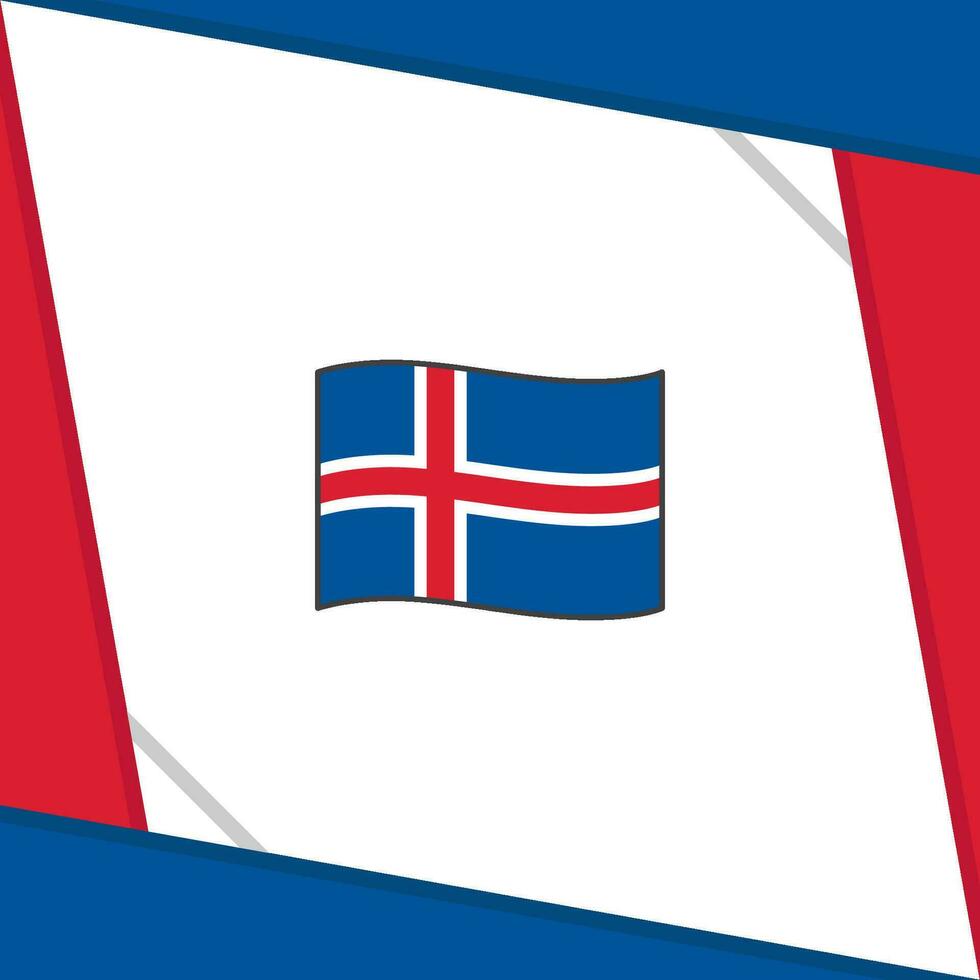 Islandia bandera resumen antecedentes diseño modelo. Islandia independencia día bandera social medios de comunicación correo. Islandia independencia día vector