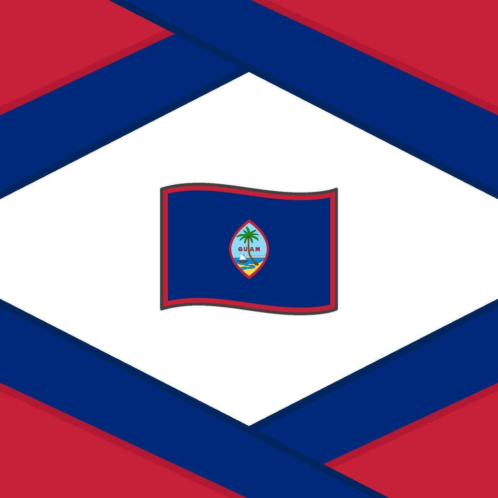 Guam Flag Abstract Background Design Template. Guam Independence Day Banner Social Media Post. Guam Template vector