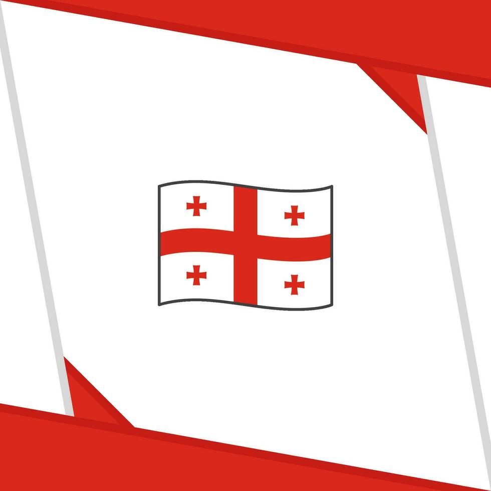 Georgia Flag Abstract Background Design Template. Georgia Independence Day Banner Social Media Post. Georgia Independence Day vector