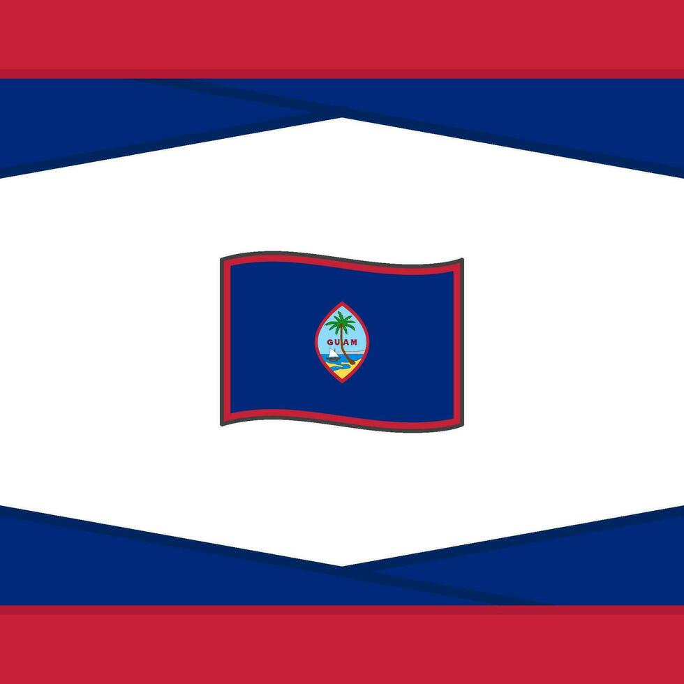 Guam Flag Abstract Background Design Template. Guam Independence Day Banner Social Media Post. Guam Vector