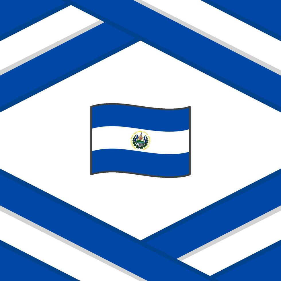 El Salvador Flag Abstract Background Design Template. El Salvador Independence Day Banner Social Media Post. El Salvador Template vector