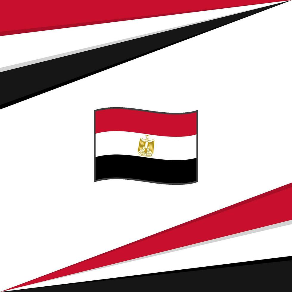 Egypt Flag Abstract Background Design Template. Egypt Independence Day Banner Social Media Post. Egypt Design vector