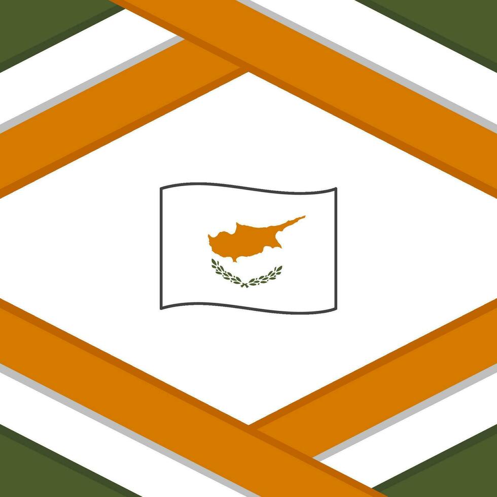 Cyprus Flag Abstract Background Design Template. Cyprus Independence Day Banner Social Media Post. Cyprus Template vector