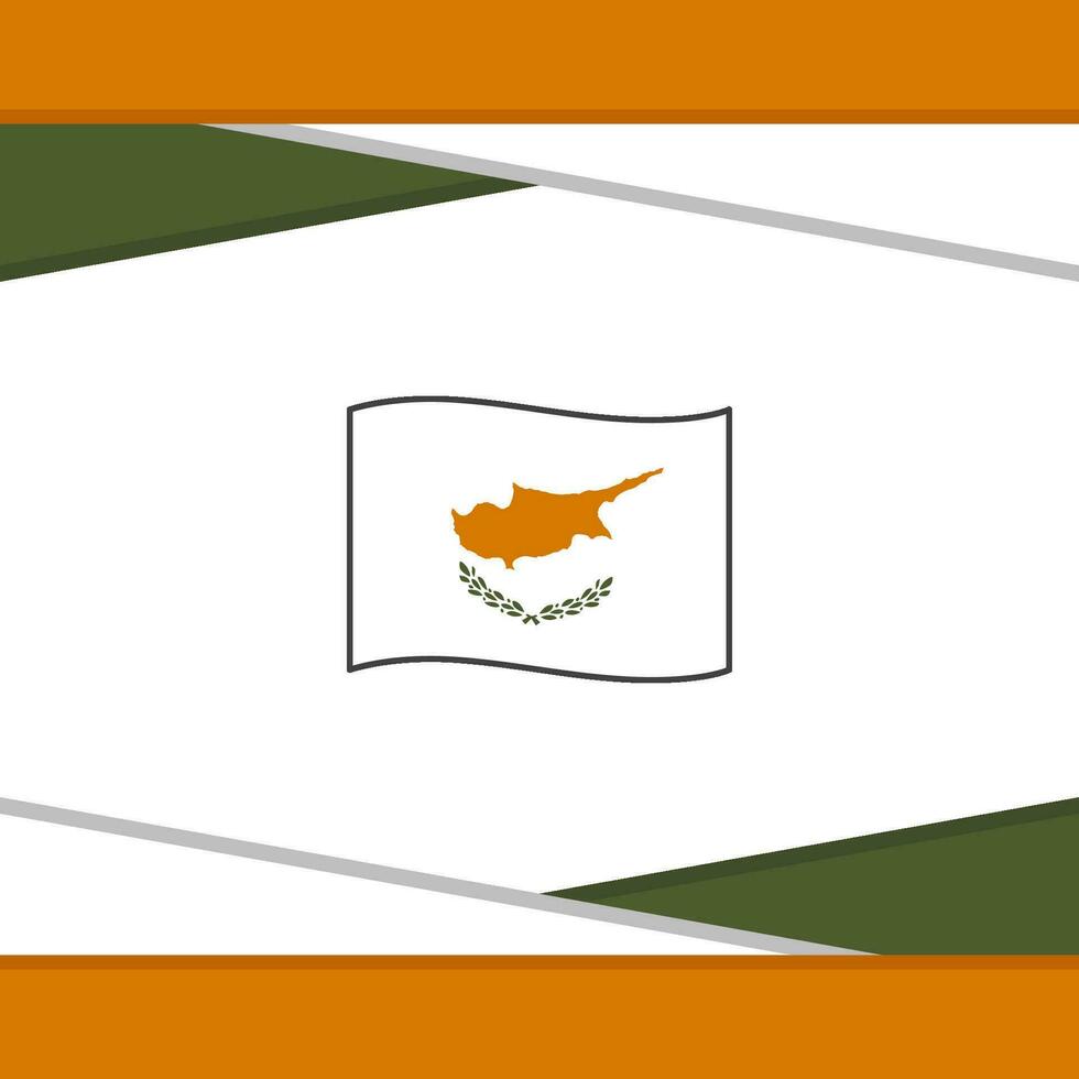 Cyprus Flag Abstract Background Design Template. Cyprus Independence Day Banner Social Media Post. Cyprus Vector