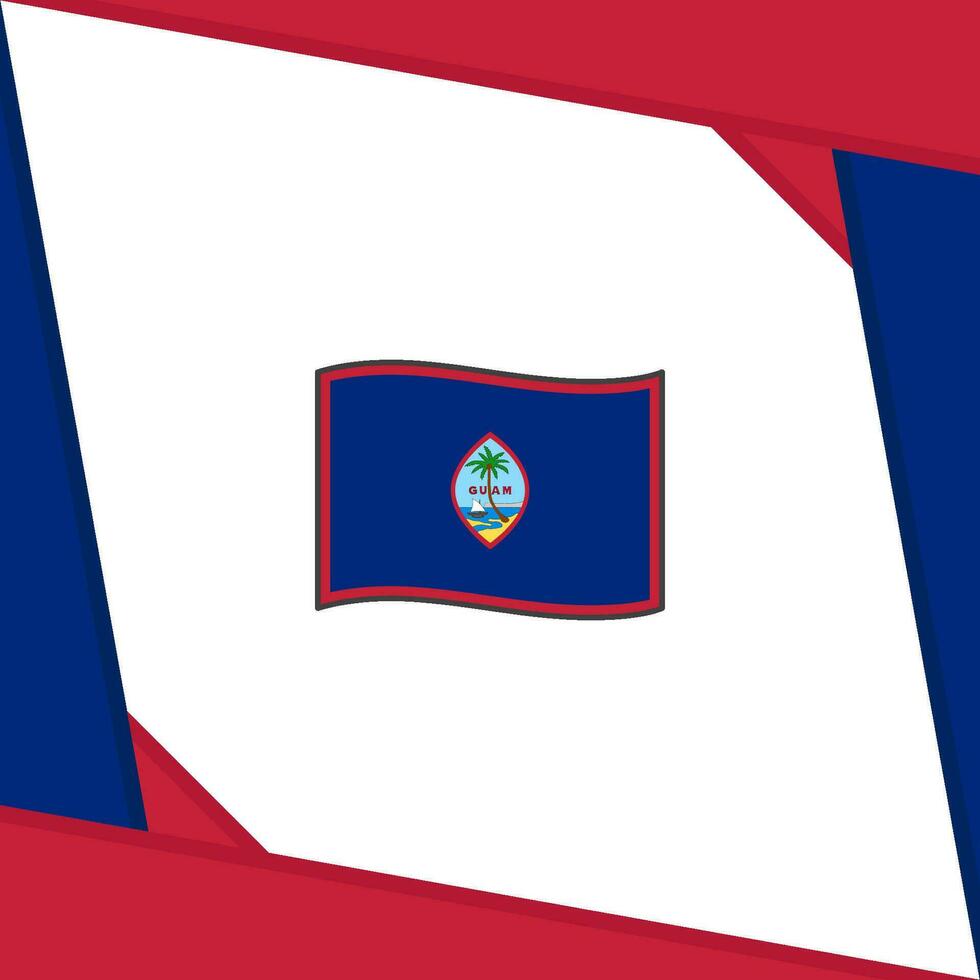 Guam Flag Abstract Background Design Template. Guam Independence Day Banner Social Media Post. Guam Independence Day vector